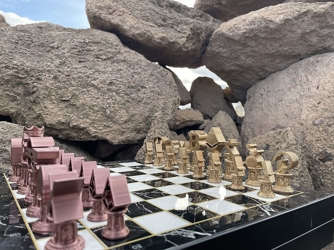 Crypto Money Logos Chess Set 3D print model