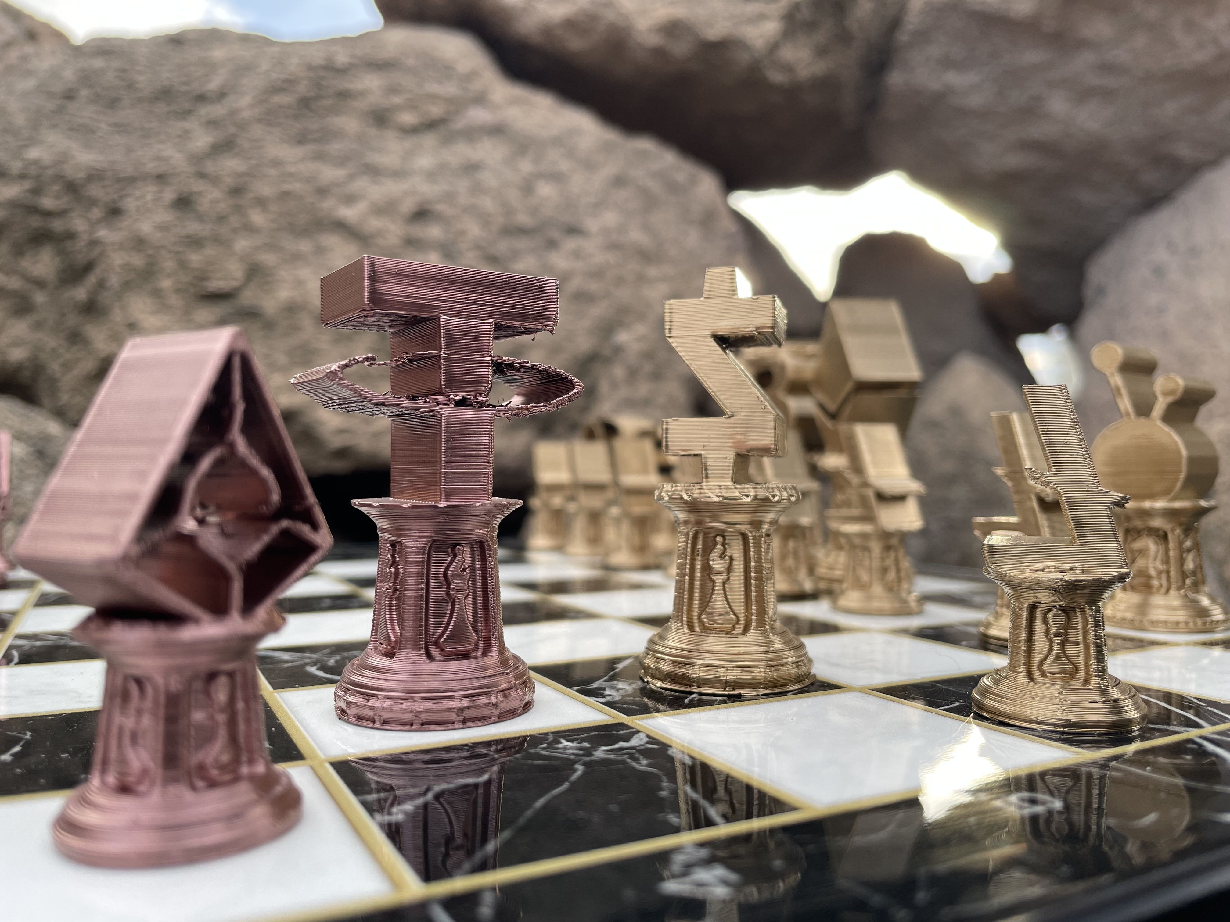 Crypto Money Logos Chess Set 3D print model_8