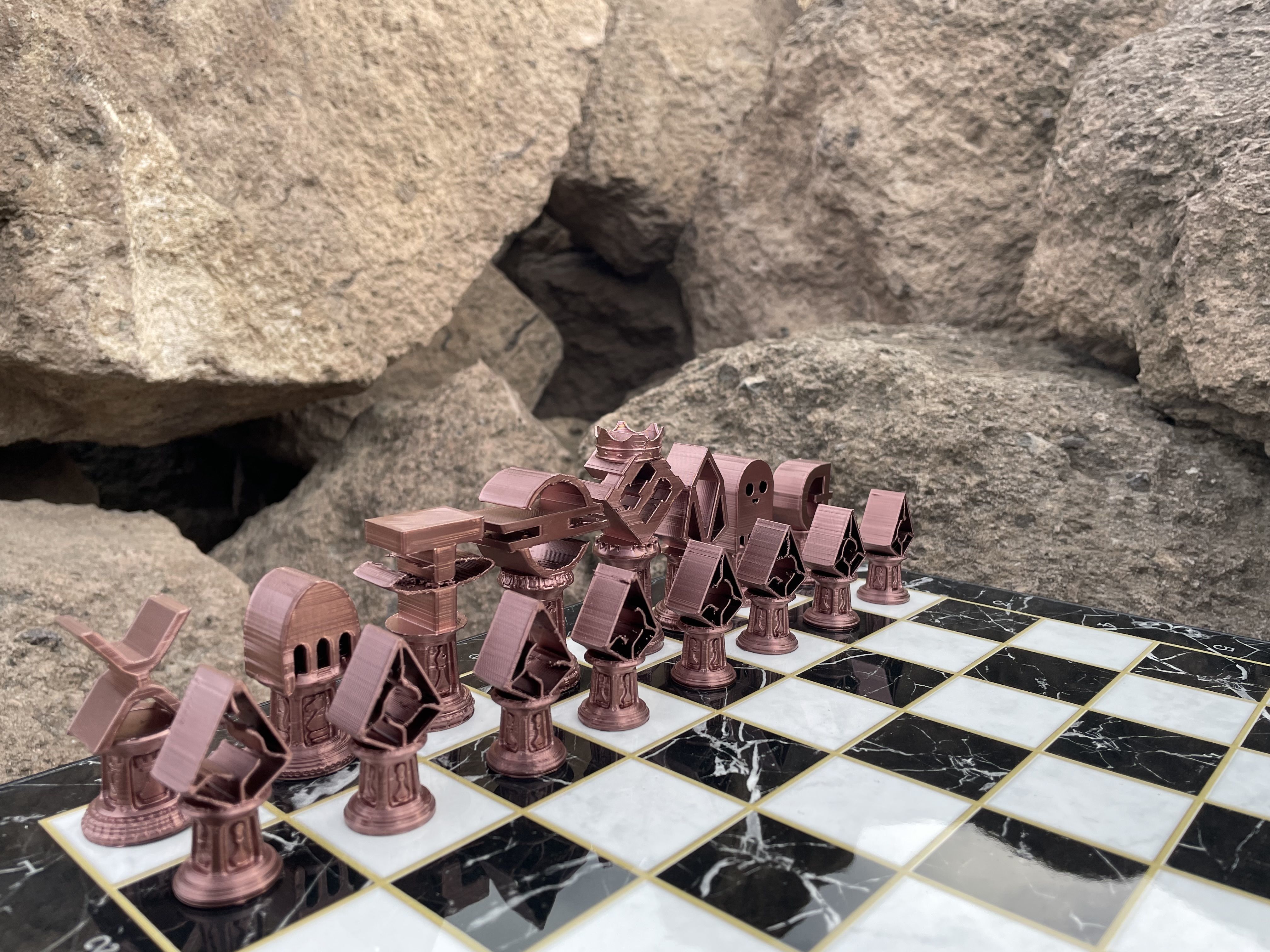 Crypto Money Logos Chess Set 3D print model_12
