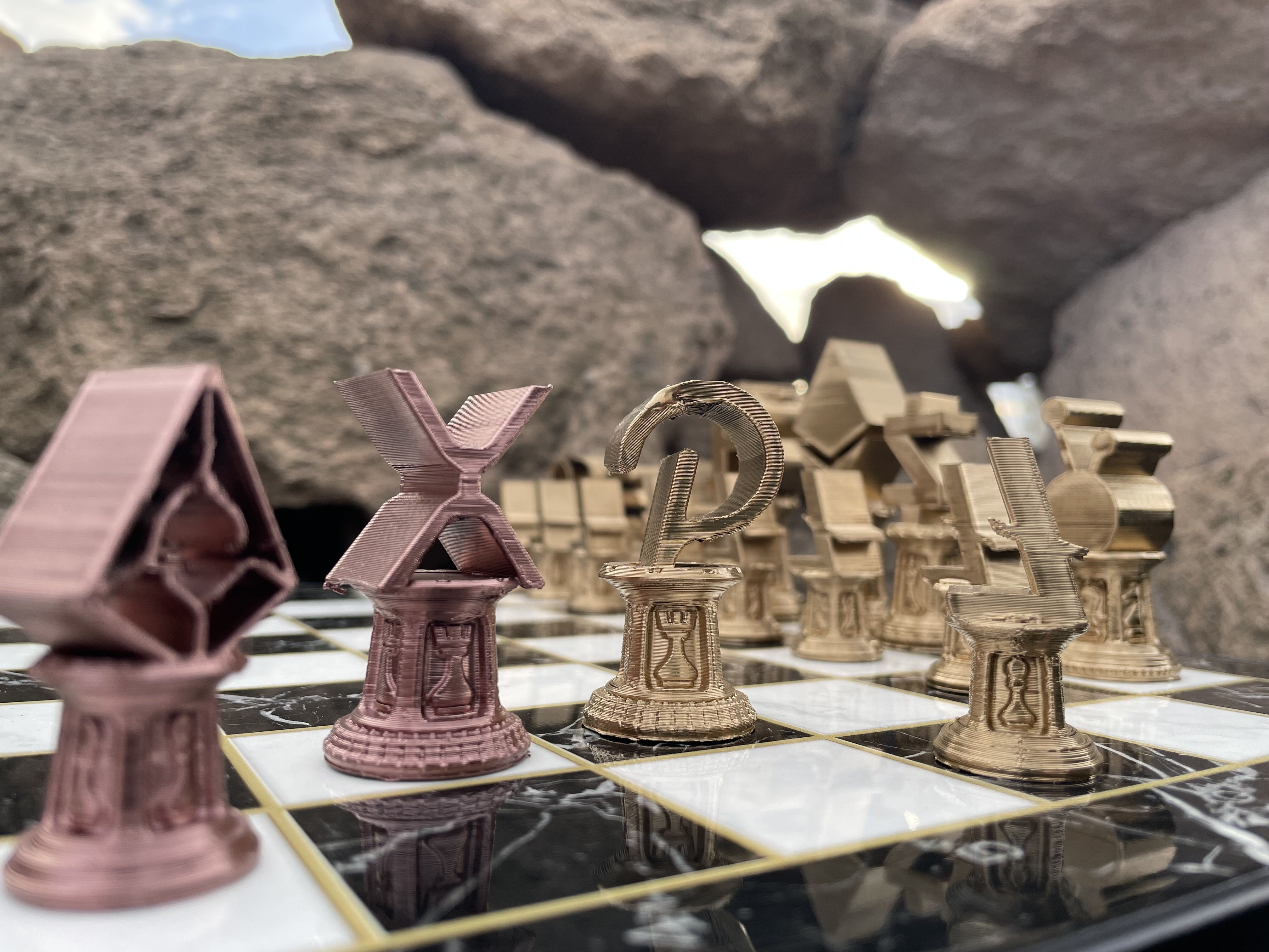 Crypto Money Logos Chess Set 3D print model_1