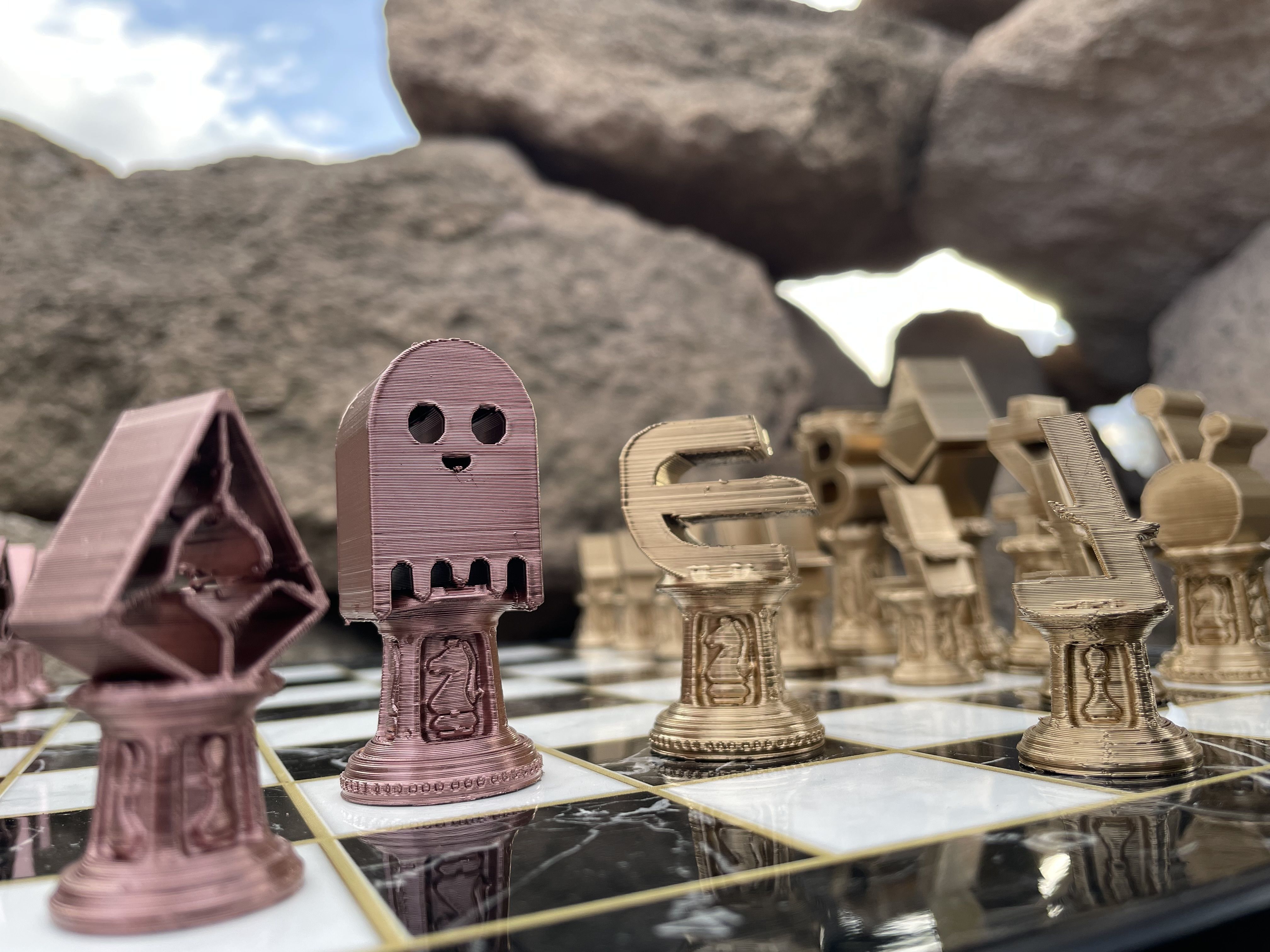 Crypto Money Logos Chess Set 3D print model_6