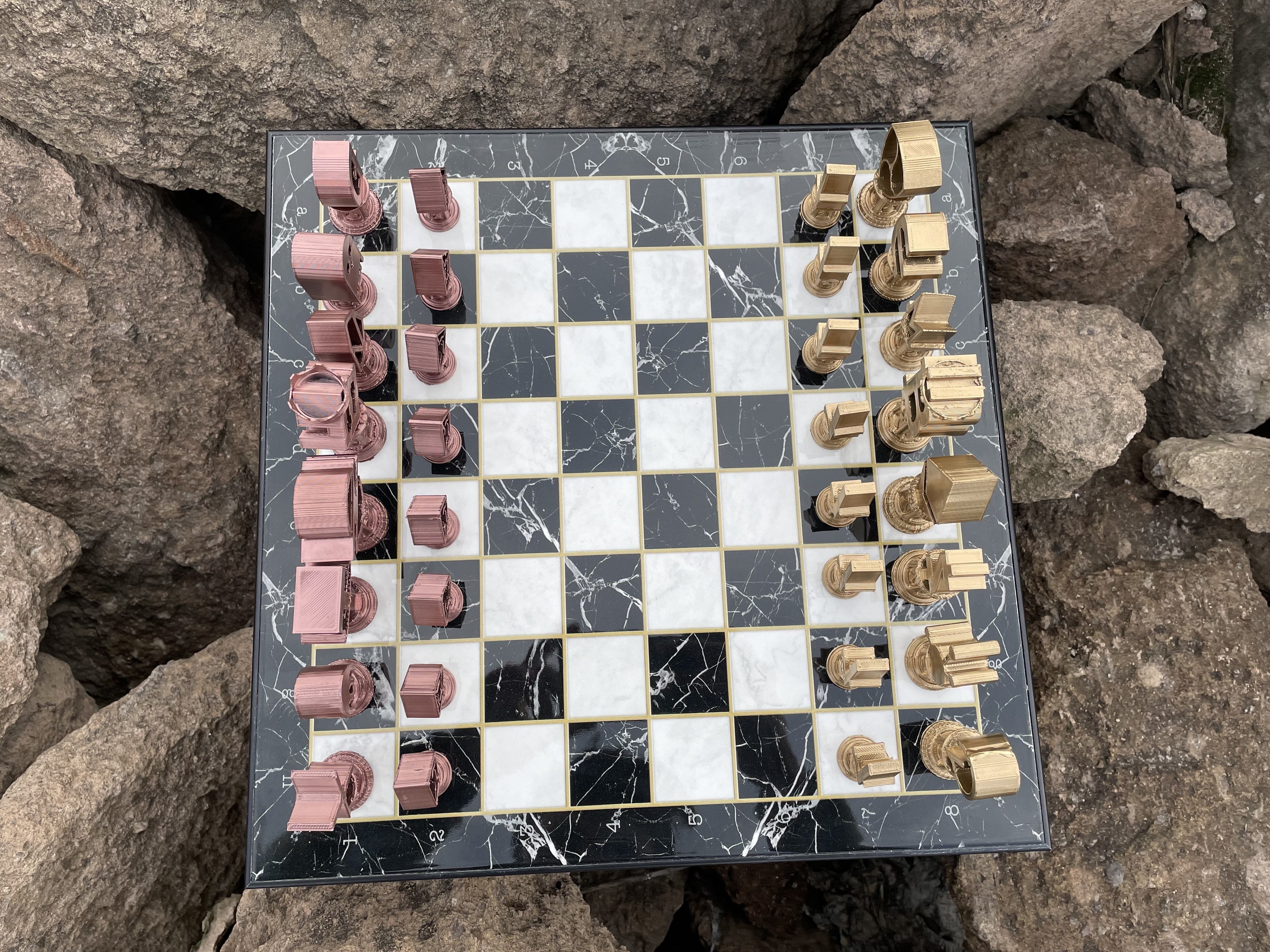 Crypto Money Logos Chess Set 3D print model_15