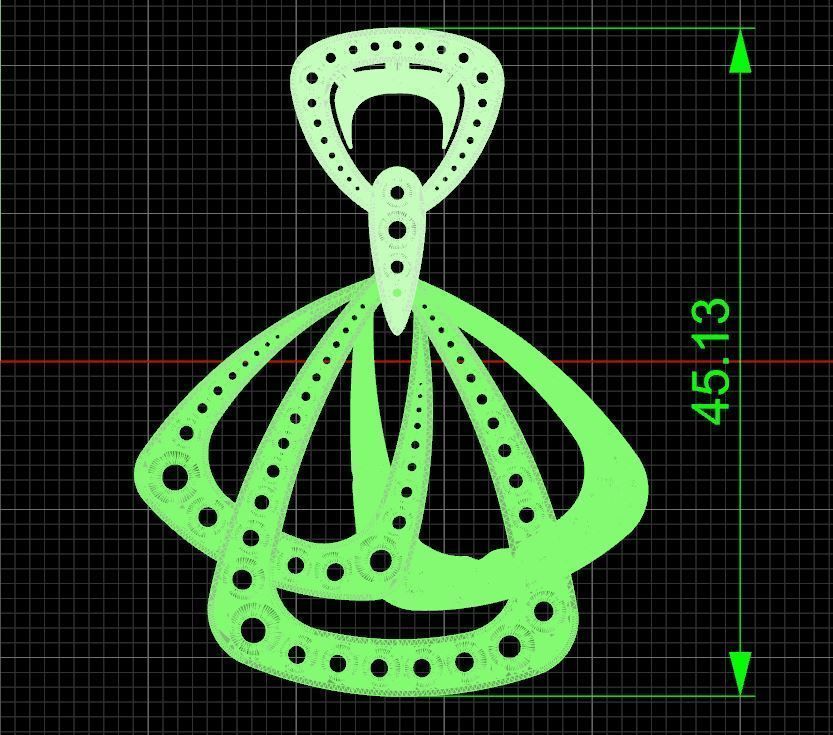 Earring 07 3D print model_6