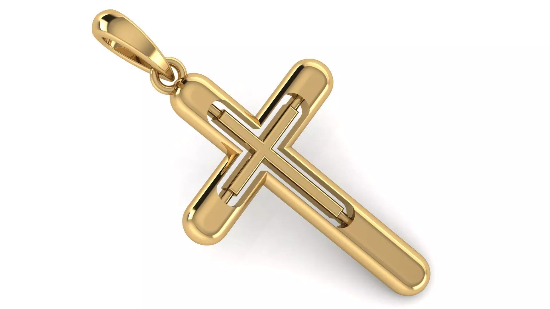 CROSS PENDANT CR116 3D print model_0