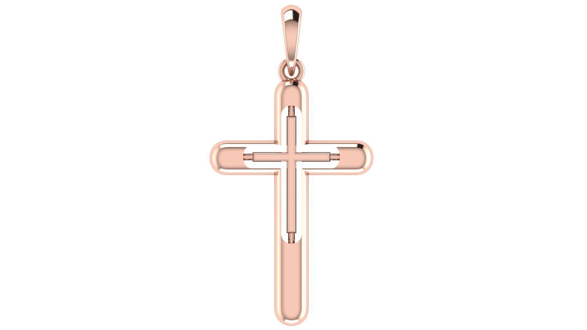 CROSS PENDANT CR116 3D print model_5