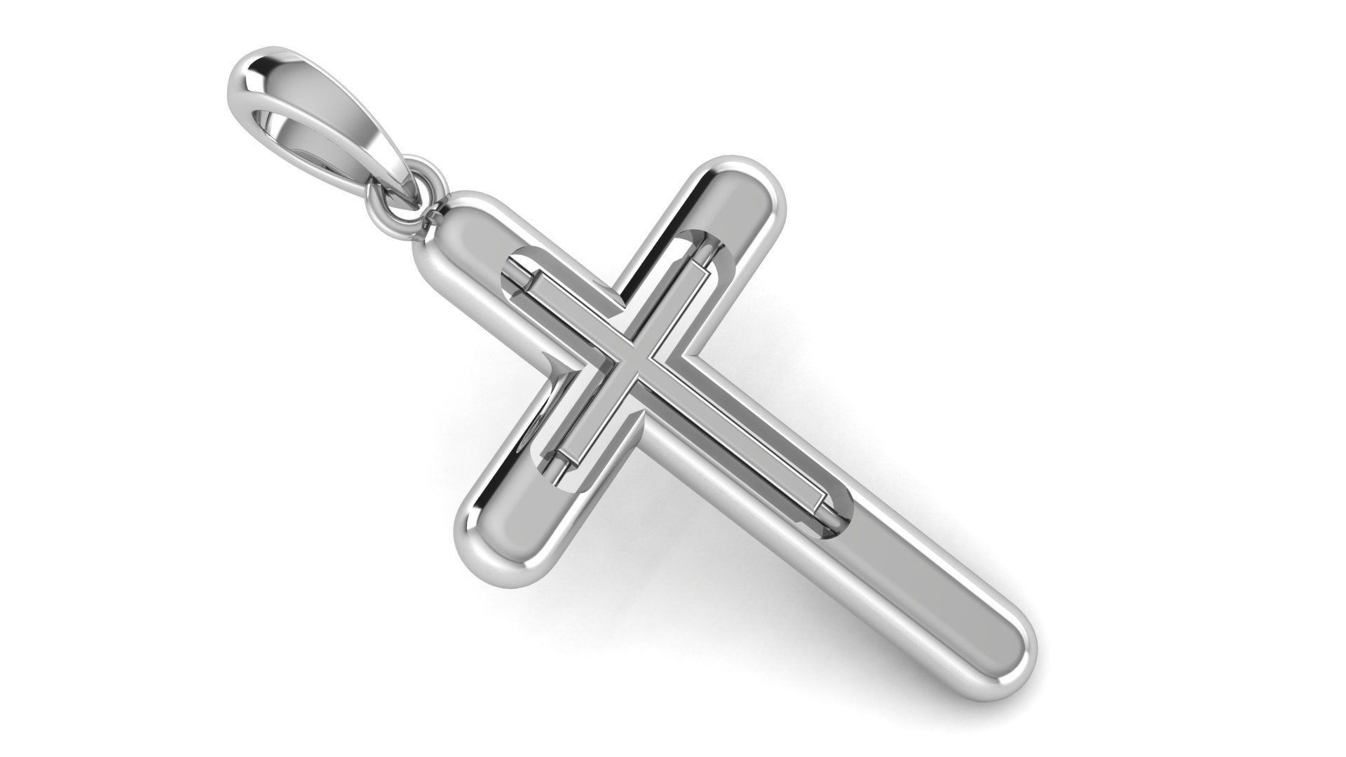 CROSS PENDANT CR116 3D print model_1