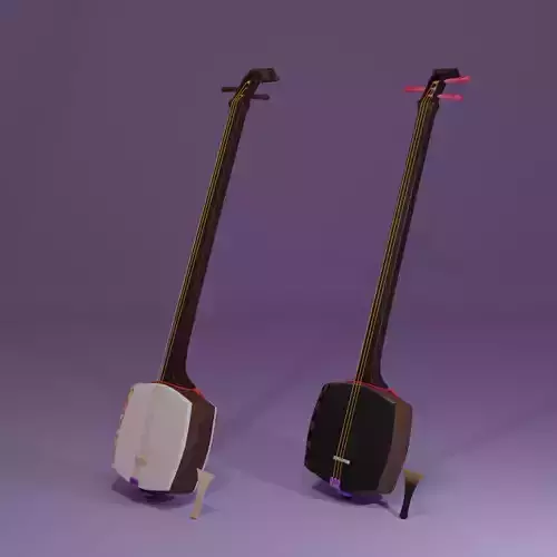 Shamisen Japanese traditional guitar