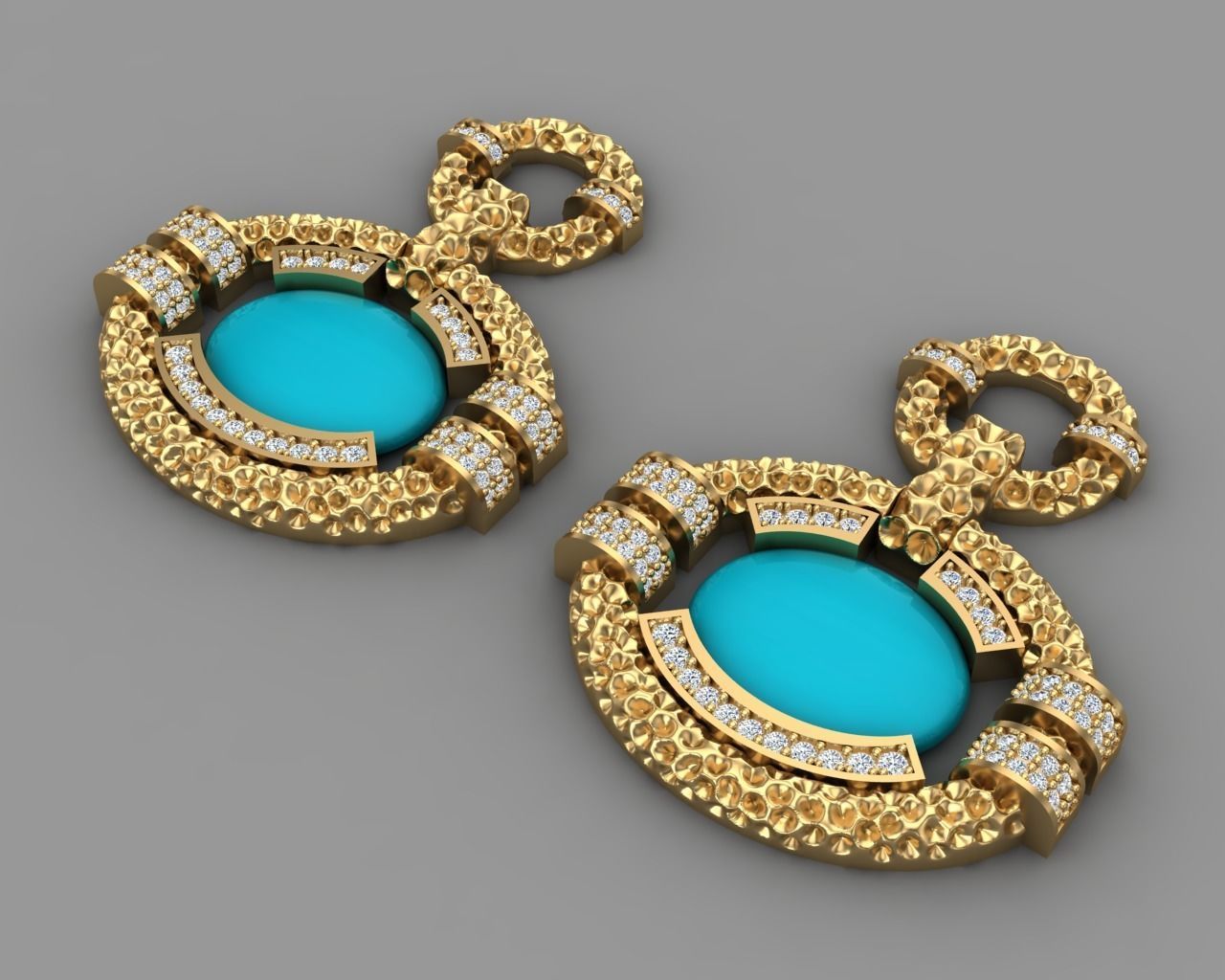 Earring 08 3D print model_8