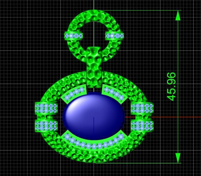 Earring 08 3D print model_3