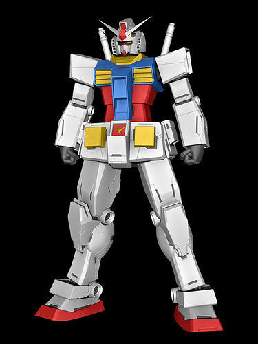 RX-78-2 Gundam 3D print model