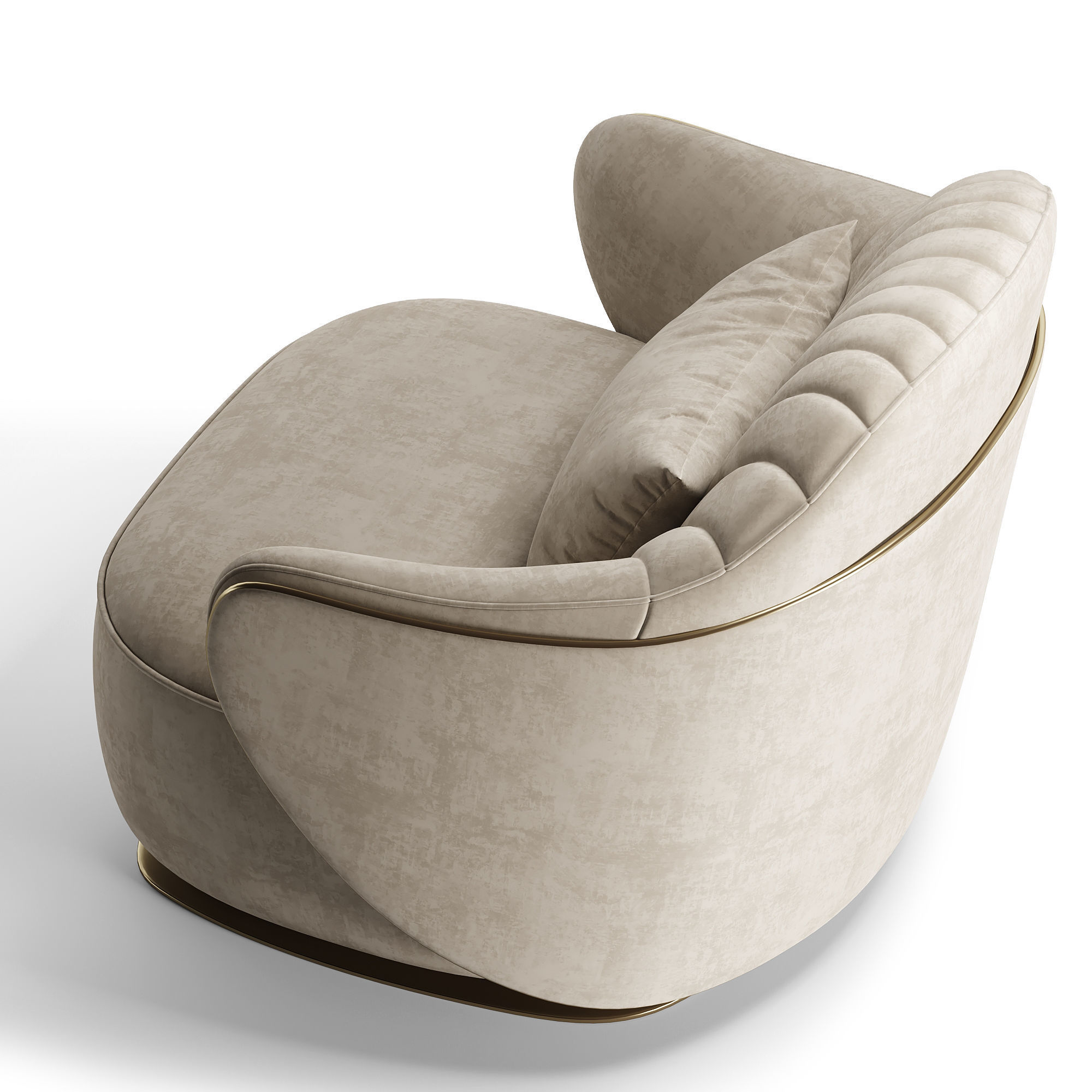 ADELE chair Low-poly 3D model_2