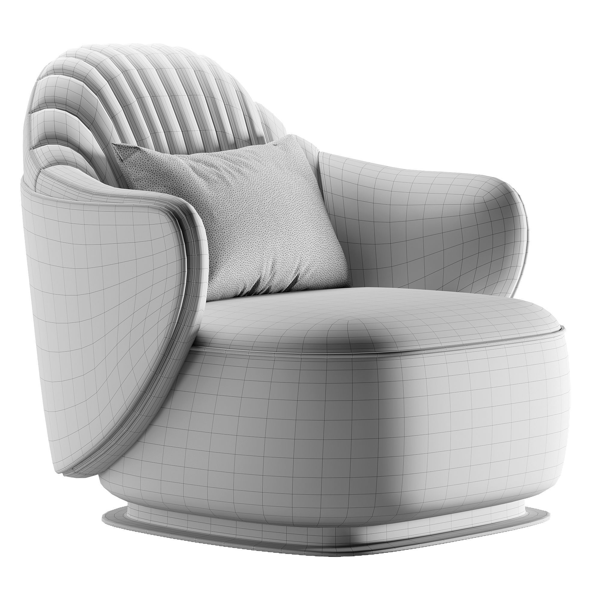 ADELE chair Low-poly 3D model_4