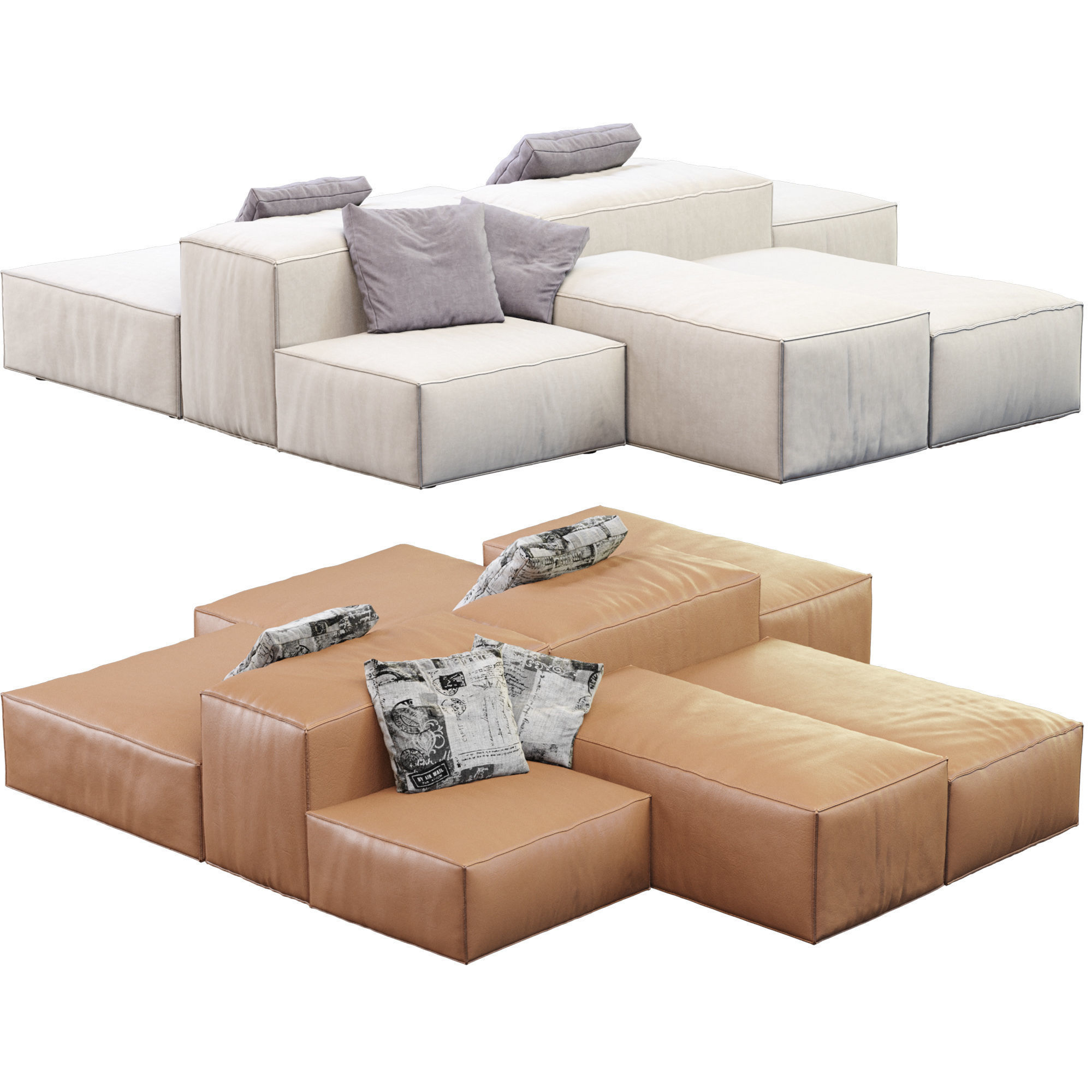 Sofa Extrasoft By Living Divani 3D model_15