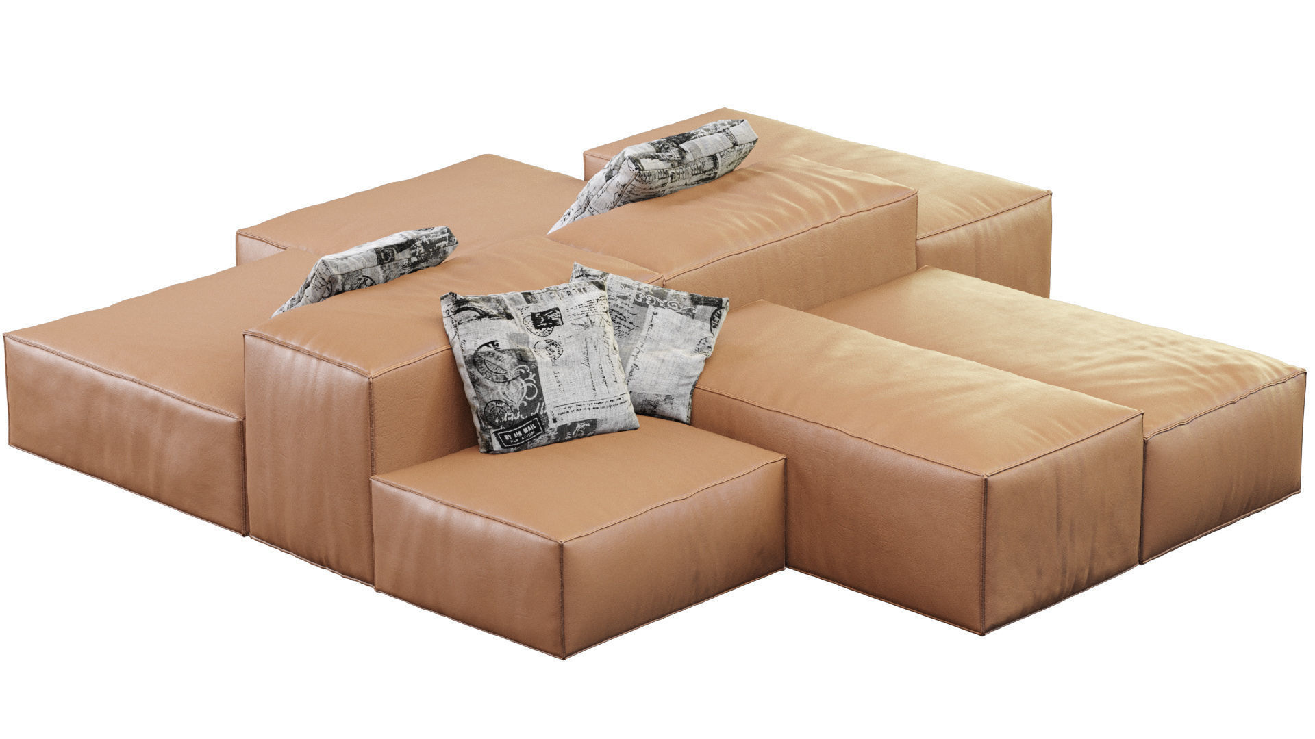 Sofa Extrasoft By Living Divani 3D model_10