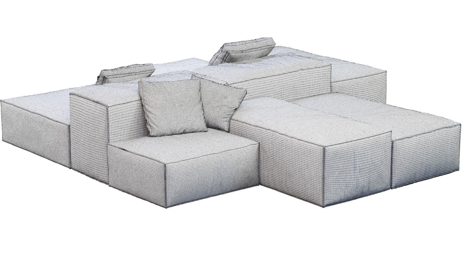 Sofa Extrasoft By Living Divani 3D model_5
