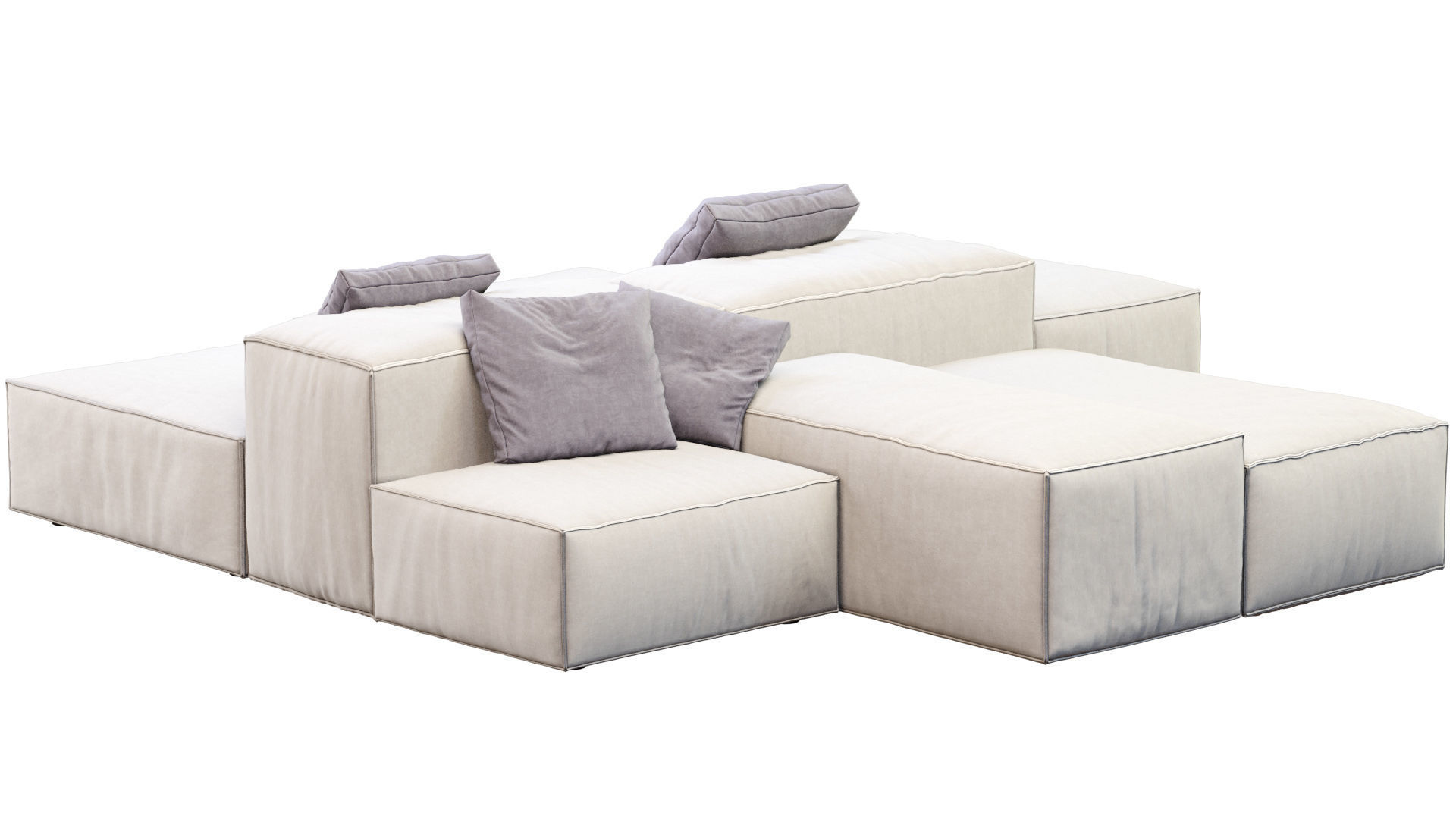Sofa Extrasoft By Living Divani 3D model_4