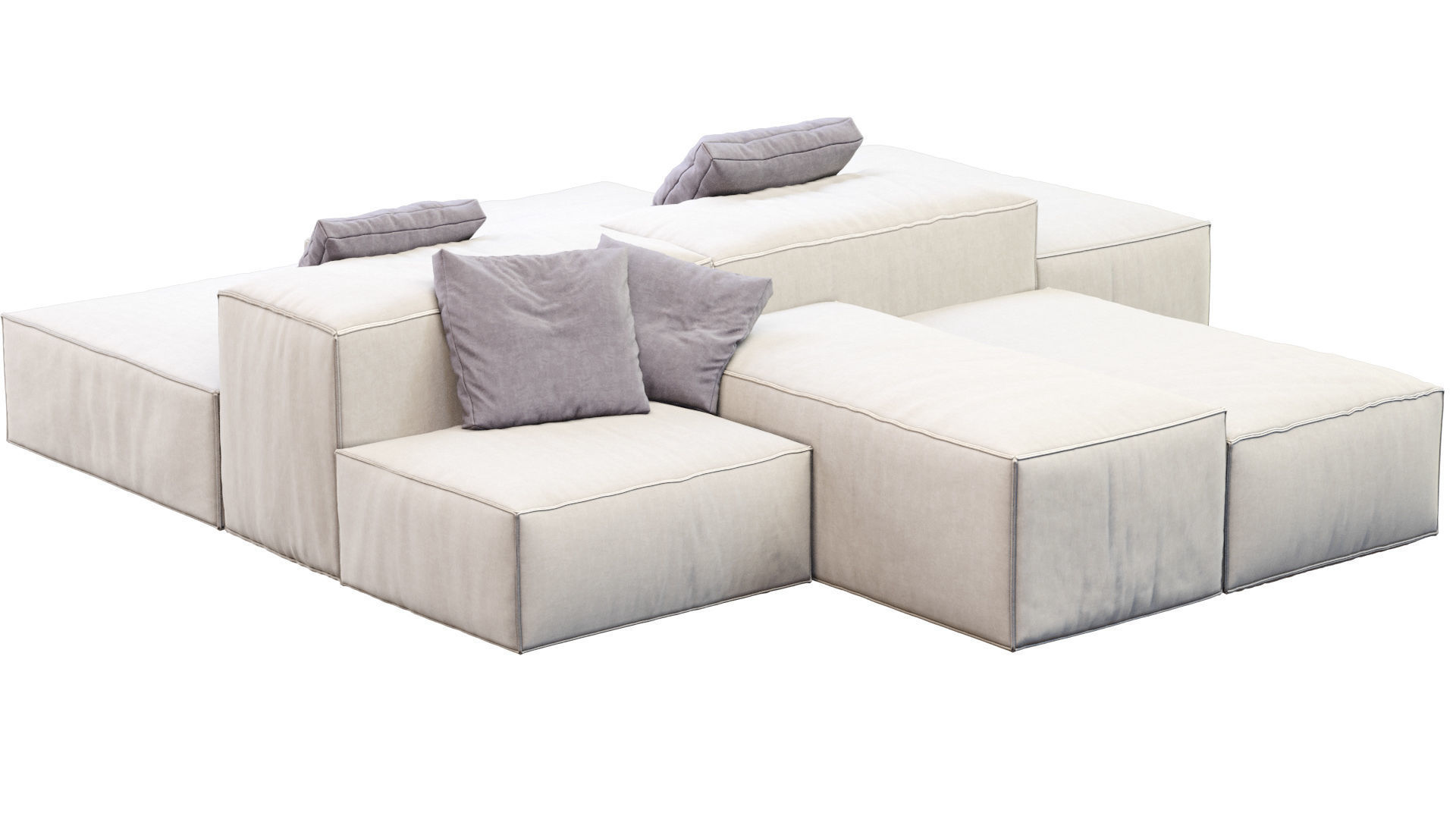 Sofa Extrasoft By Living Divani 3D model_8