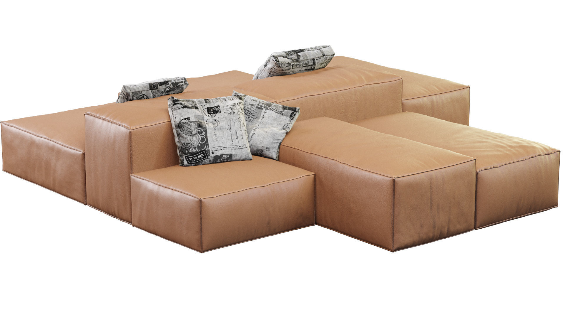 Sofa Extrasoft By Living Divani 3D model_1