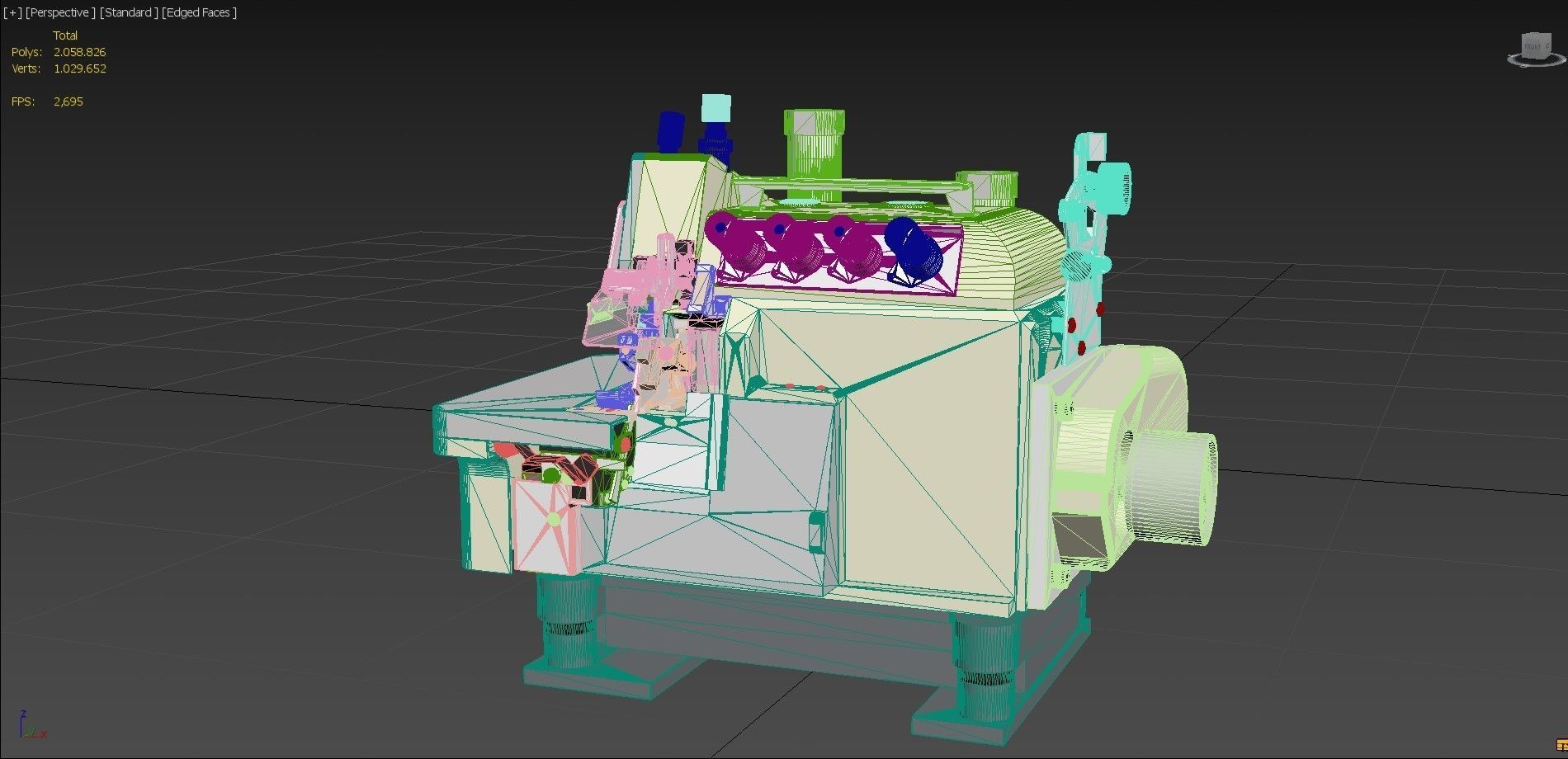 Sewing Machine -Overlock  3D model_5