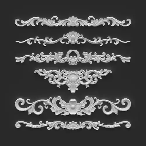 CNC Sculpted Ornament Pack VOL 4 3D Model Collection