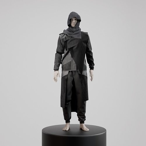 Streetwarrior Garment Clothing Marvelous Designer Male  3D model