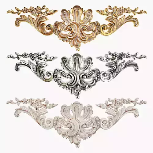 Classic carved 168 3D model