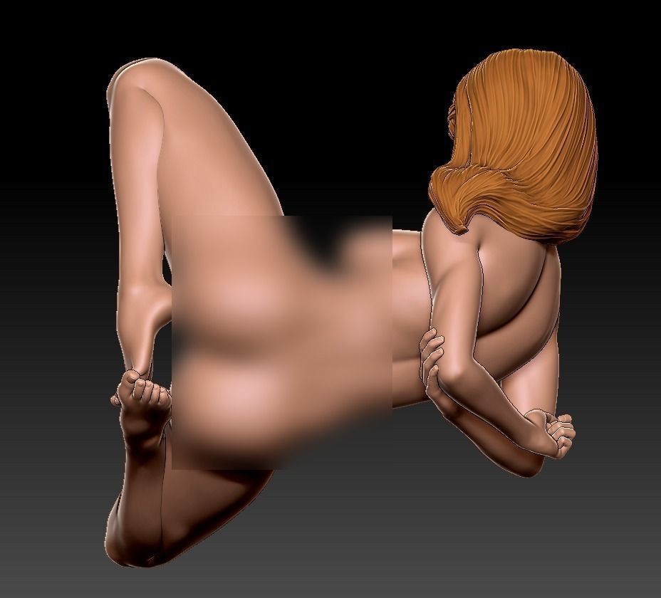 Naked girls 3D print model_5