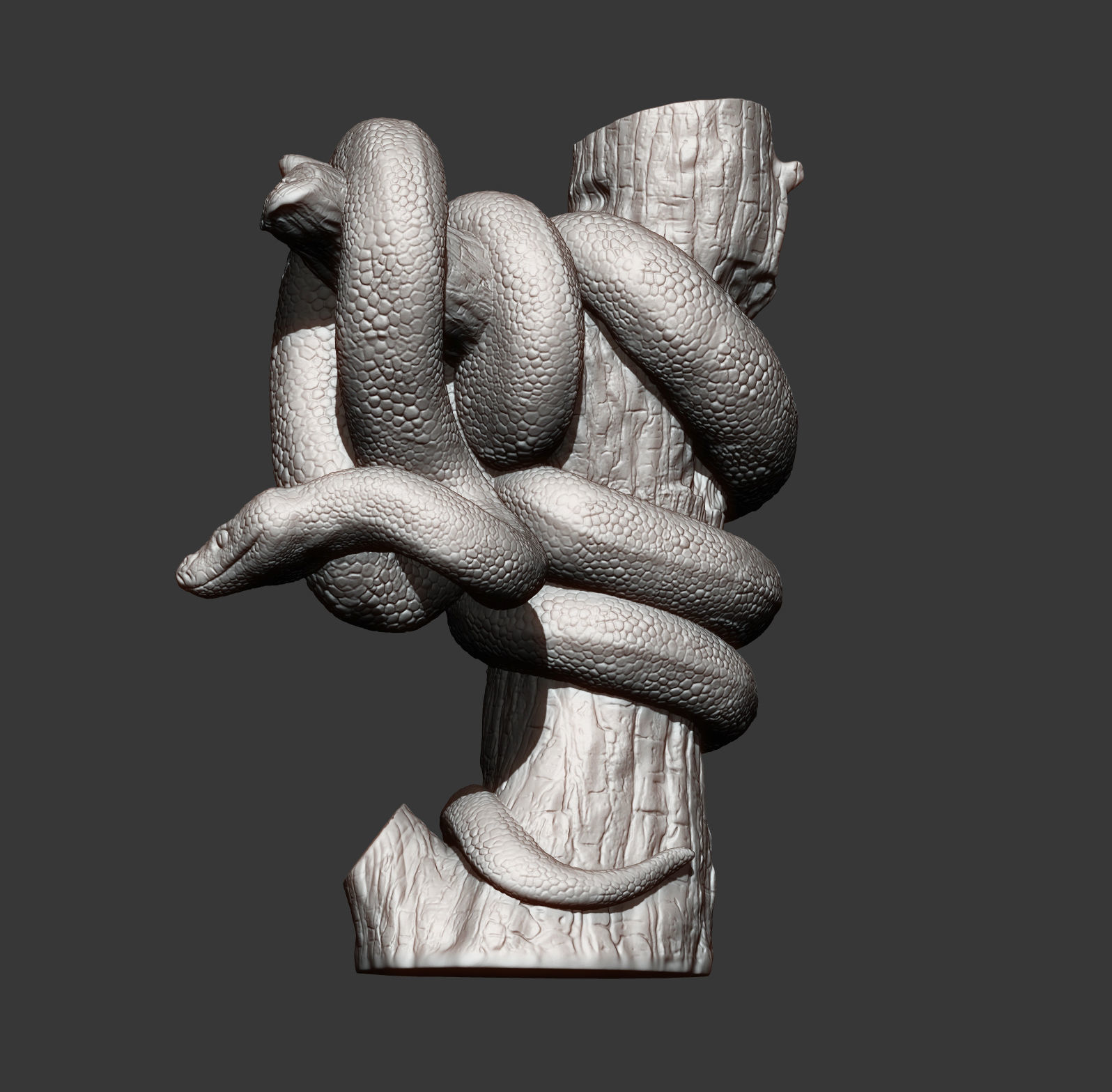 boa 3D print model snake sculpture 3D print model_8