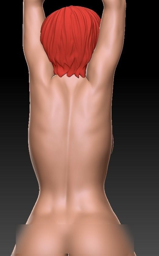 A HIGH-HUNG GIRL 3D print model_6