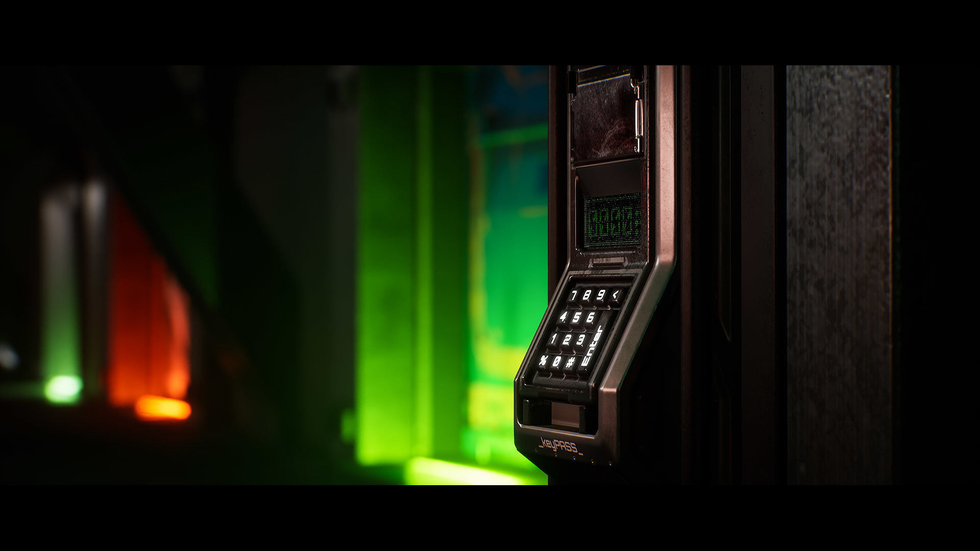 Sci-Fi Animated Door Set UE Low-poly 3D model_4