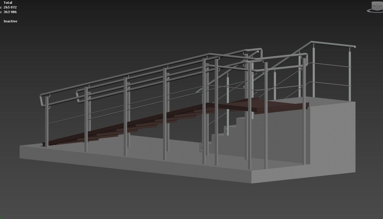 ramp and stairs 3D model | CGTrader