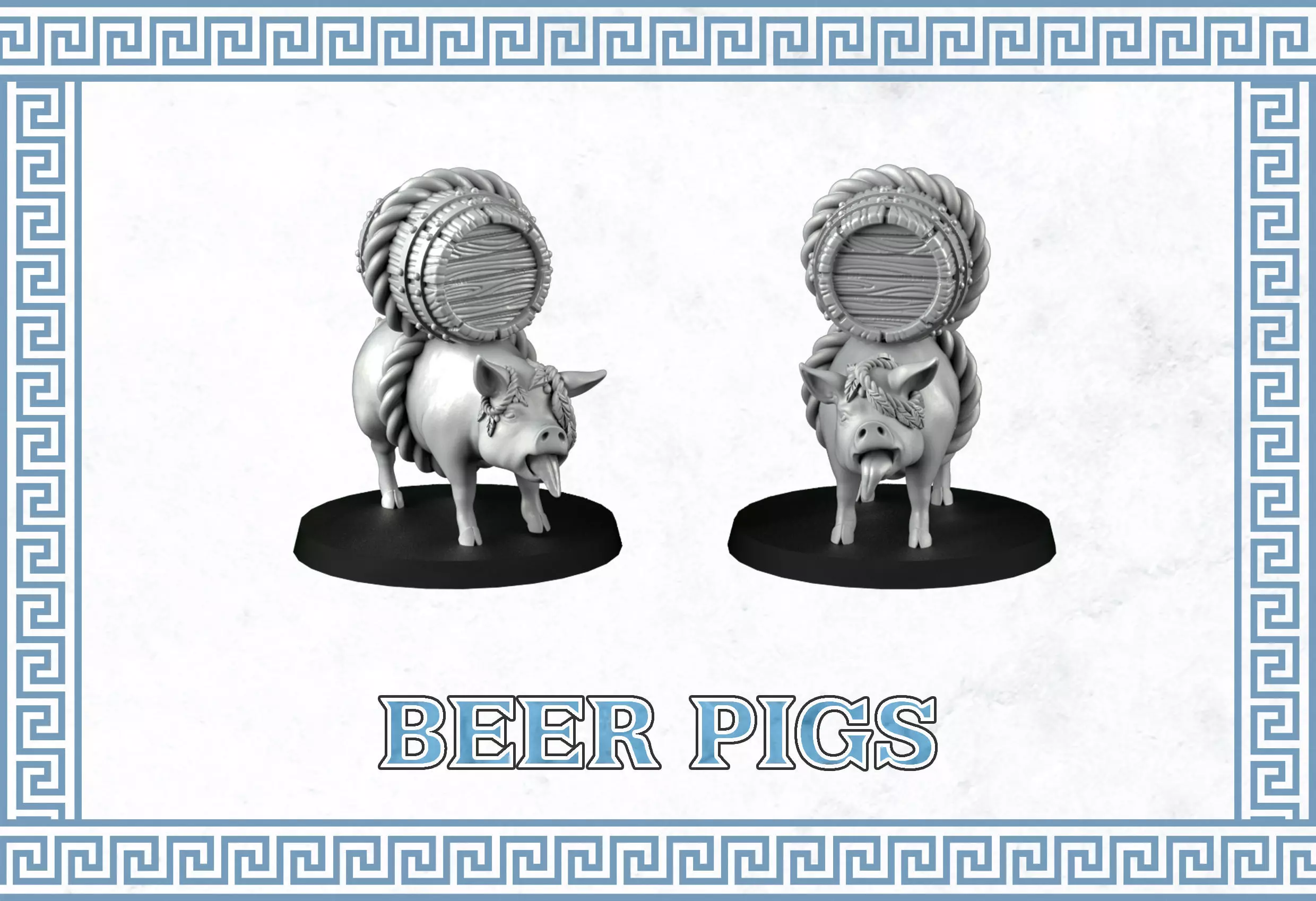Beer pigs 3D print model