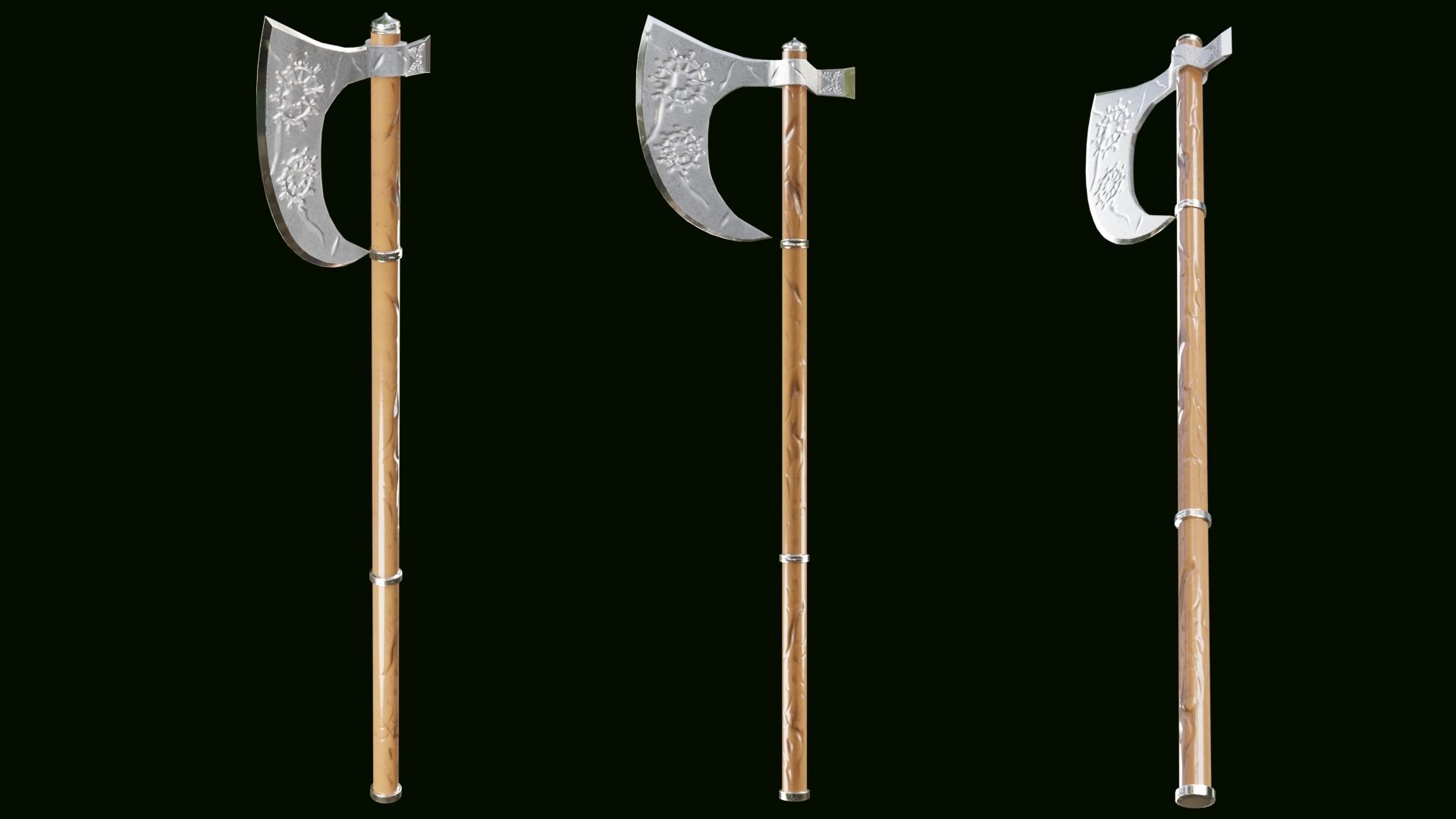 PBR AXE PACK 01 Low-poly 3D model_28