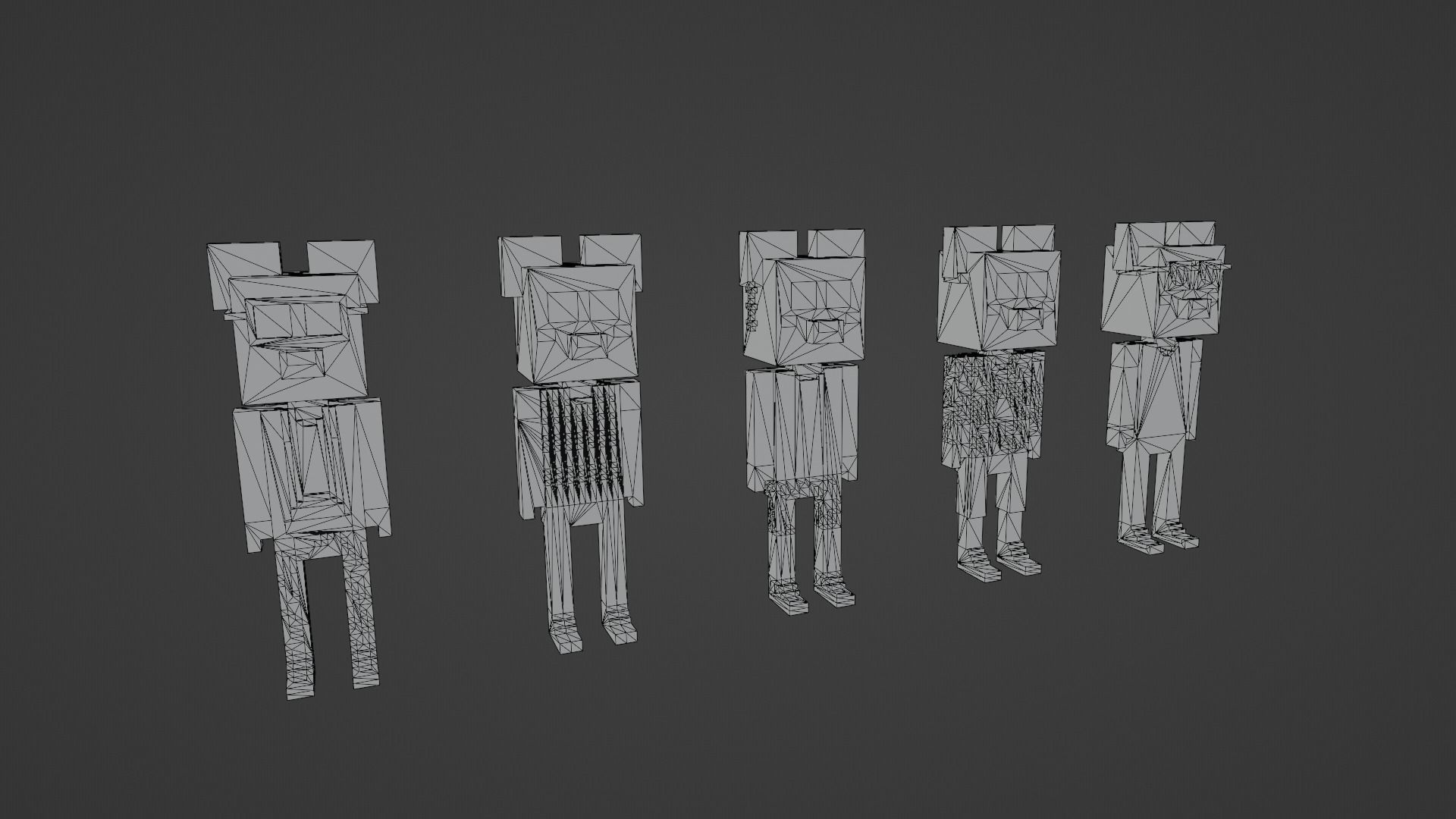 NFT Voxel Panda Characters Low-poly 3D model_12