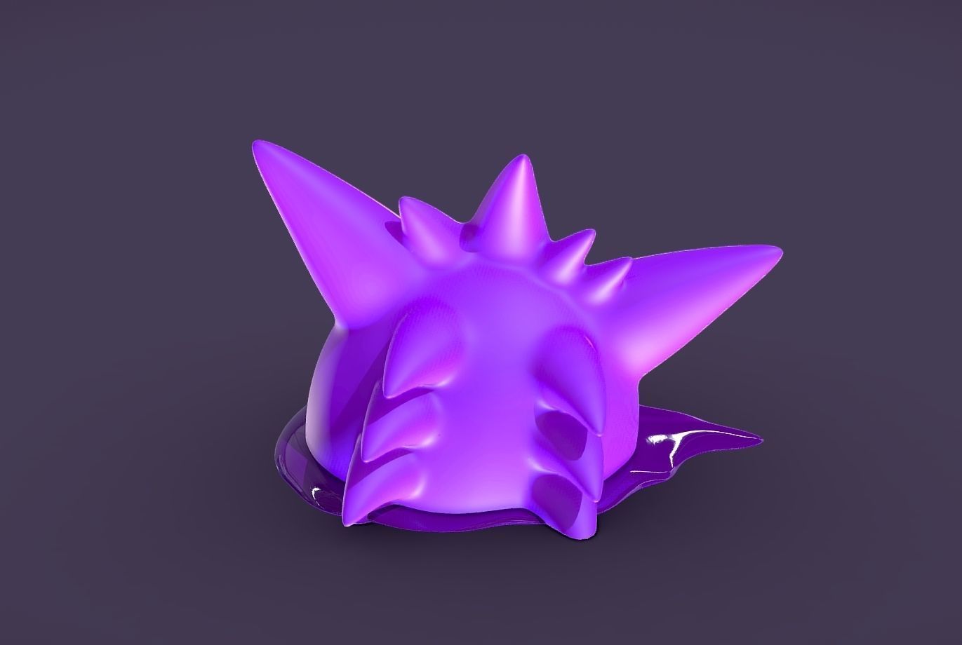 Gengar the spy - 3D print 3D print model_2