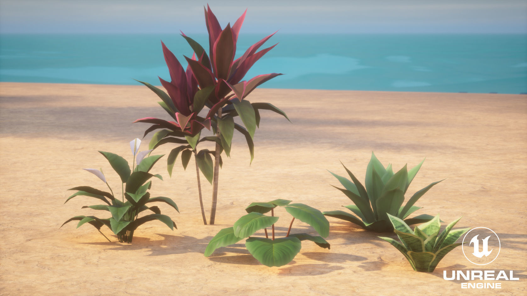 Plants Tropical G93 Low-poly 3D model_21