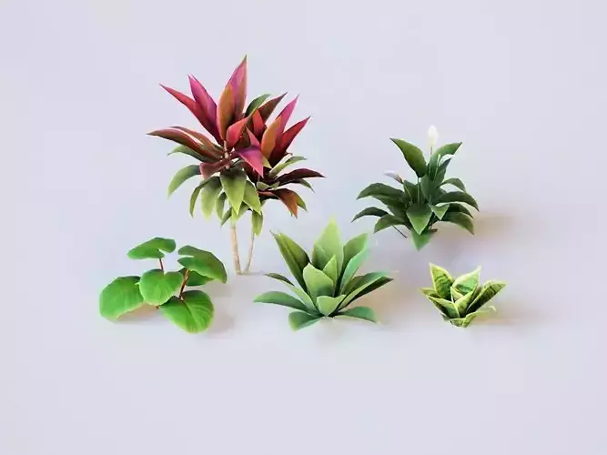 Plants Tropical G93 Low-poly 3D model Plants Tropical G93 Low-poly 3D model