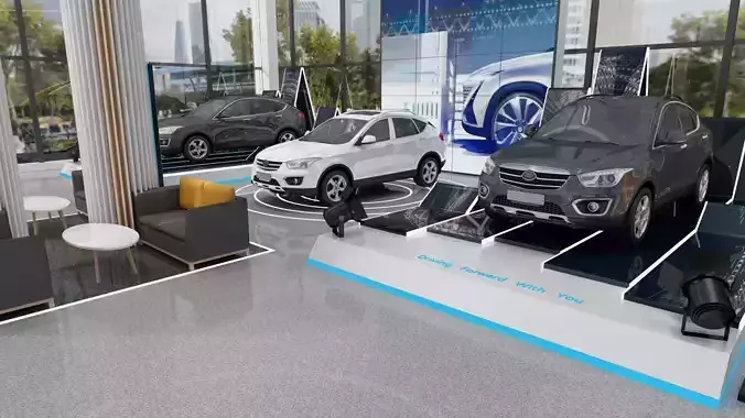 Automobile 4S Shop 3D model