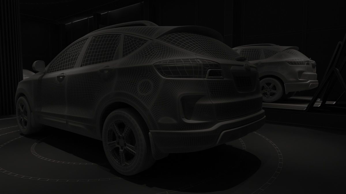 Automobile 4S Shop 3D model_25