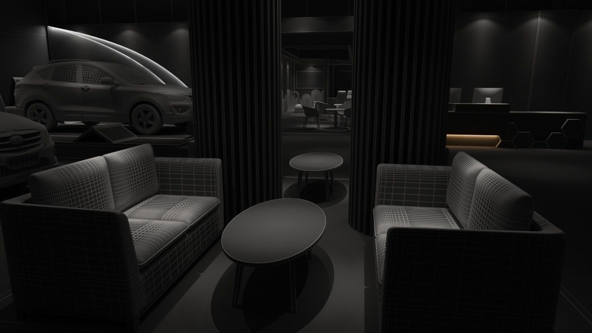Automobile 4S Shop 3D model_27