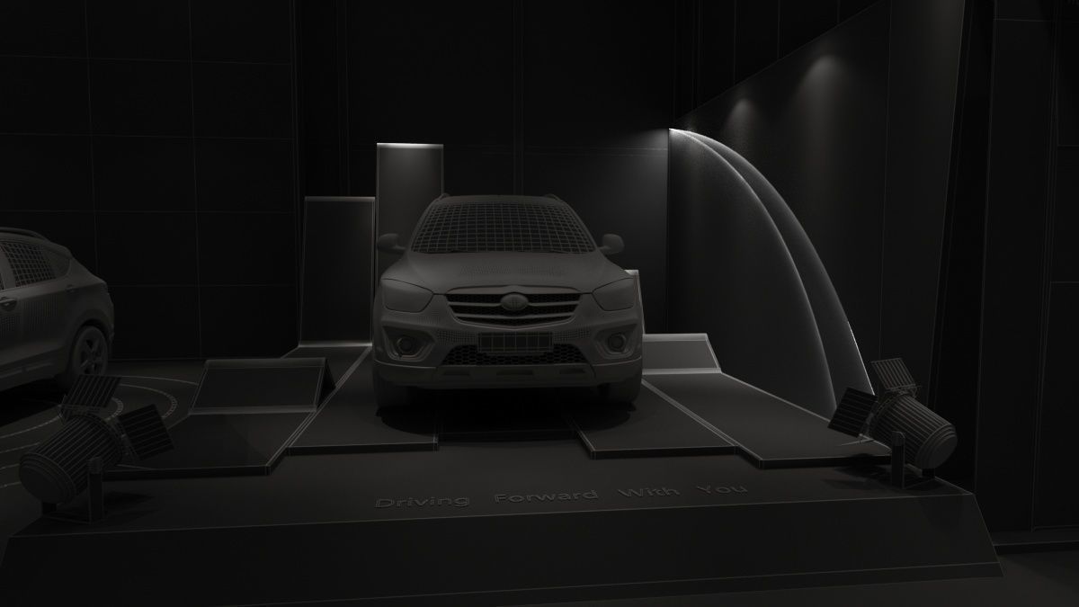 Automobile 4S Shop 3D model_24