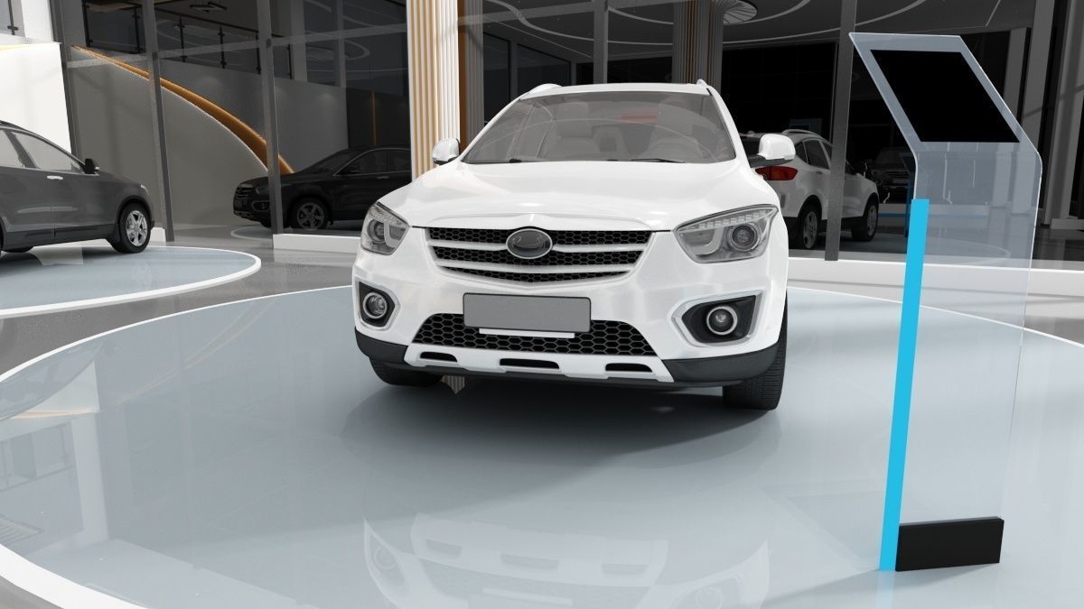 Automobile 4S Shop 3D model_12