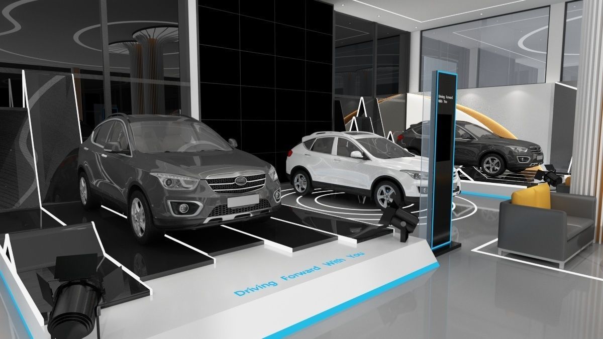 Automobile 4S Shop 3D model_14