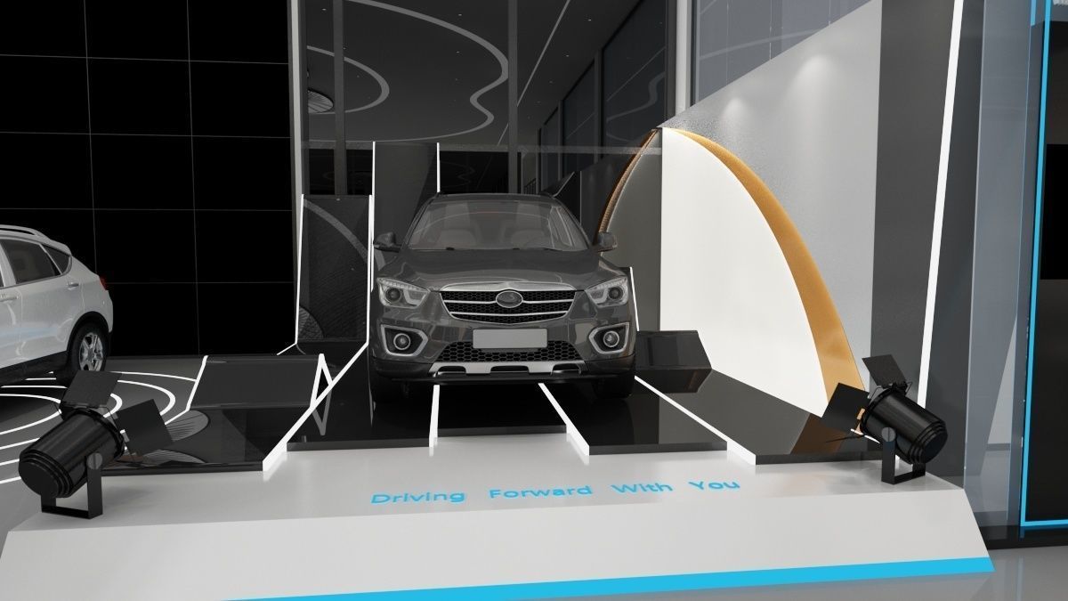 Automobile 4S Shop 3D model_10