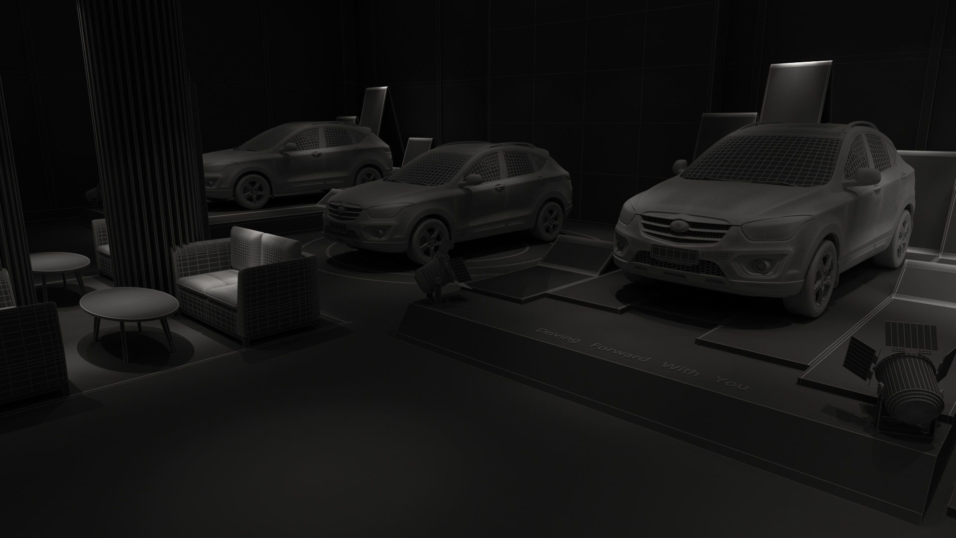 Automobile 4S Shop 3D model_18