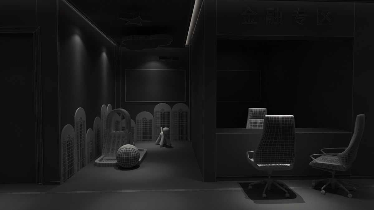 Automobile 4S Shop 3D model_21