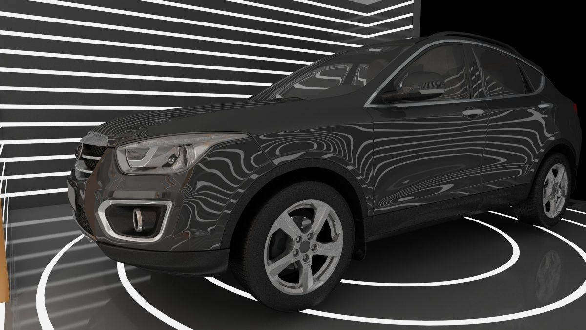 Automobile 4S Shop 3D model_9