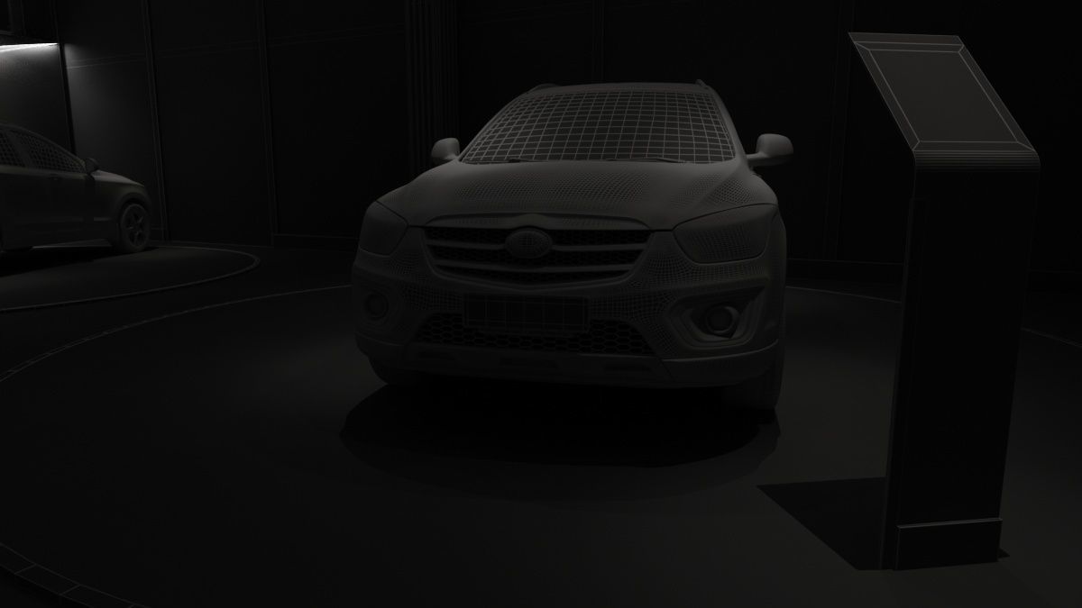 Automobile 4S Shop 3D model_26