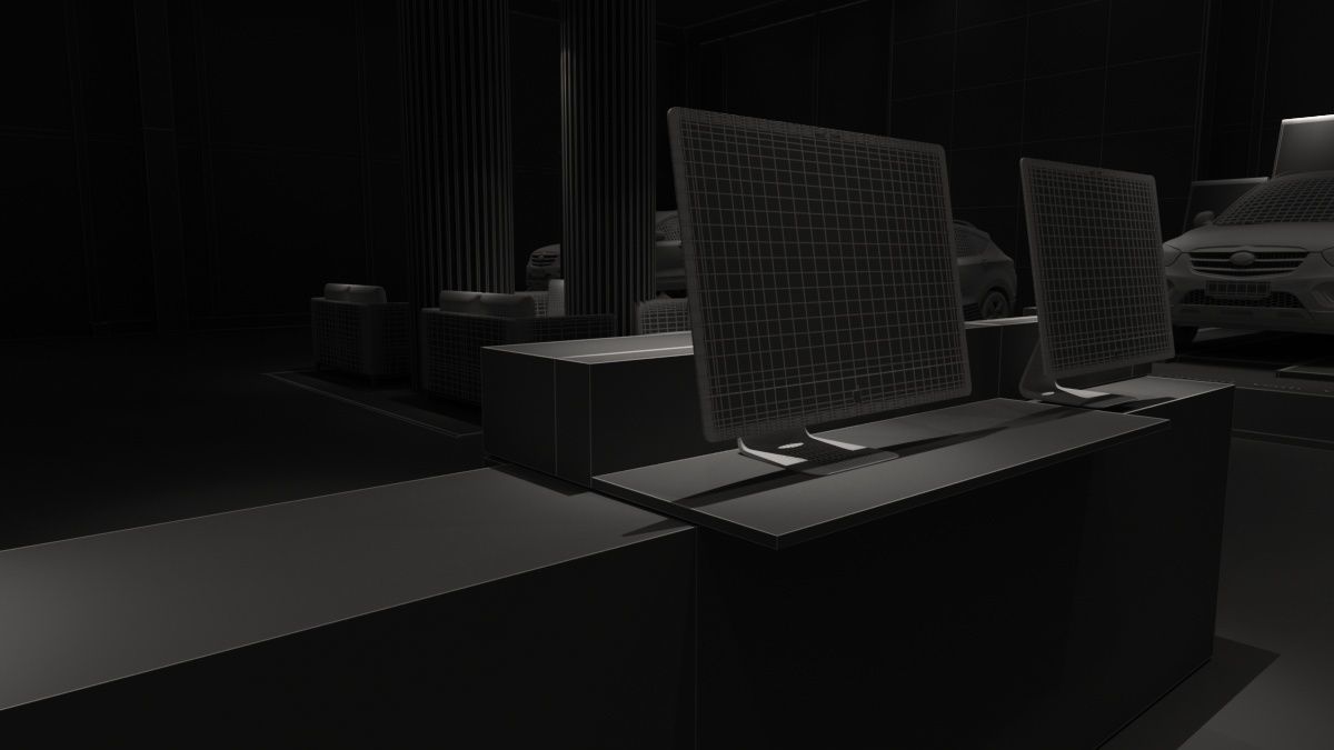 Automobile 4S Shop 3D model_28