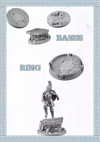 Bases and Ring 3D print model